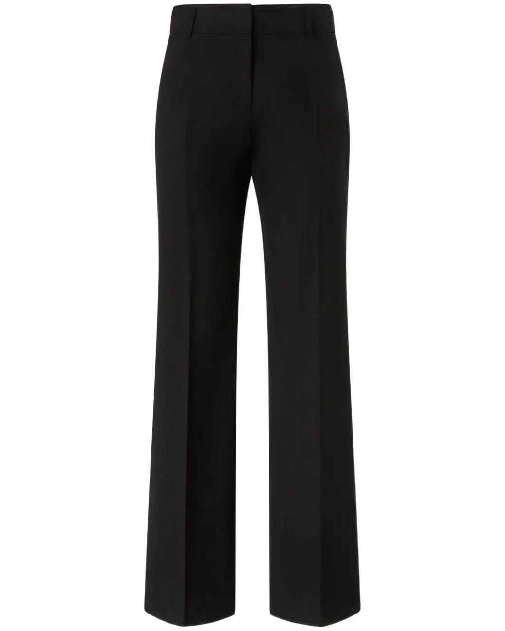 Pinko Black Wide-Leg Trousers With Tailored Silhouette And Design