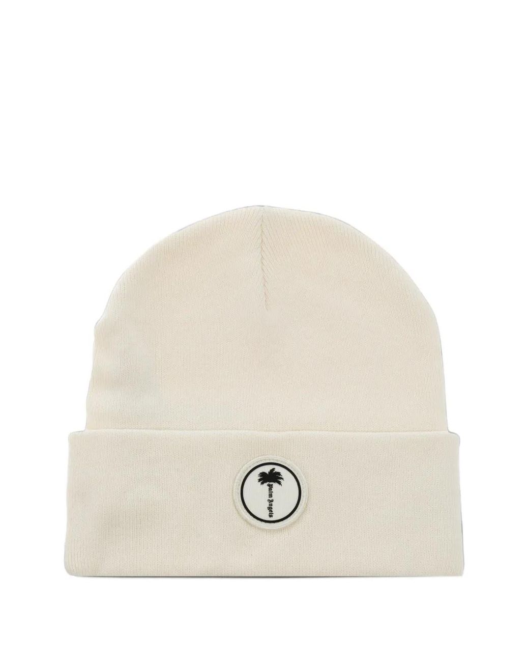 Palm Angels Natural Palm Tree Beanie Hat for men