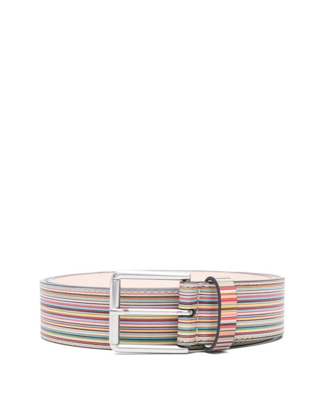 Paul Smith Multicolor Striped Leather Belt for men