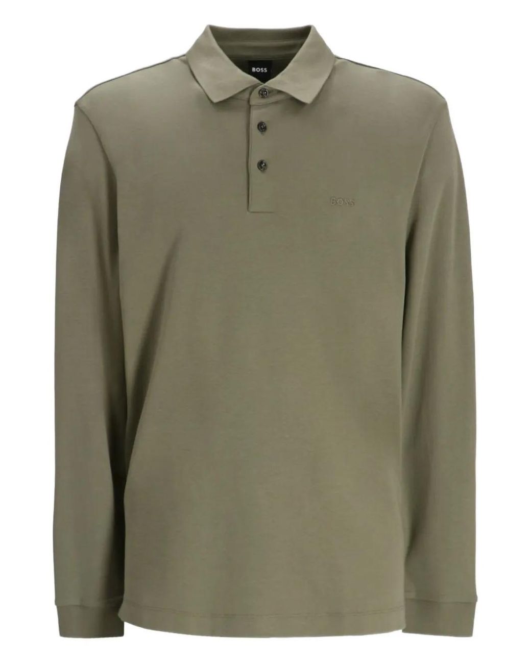 Boss Green Long-Sleeve Polo Shirt for men