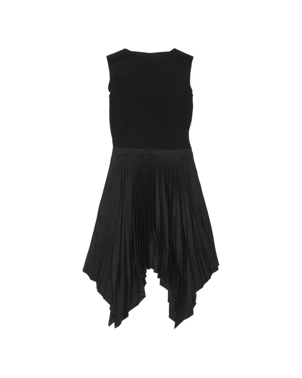 Acne Black Layered Midi Dress