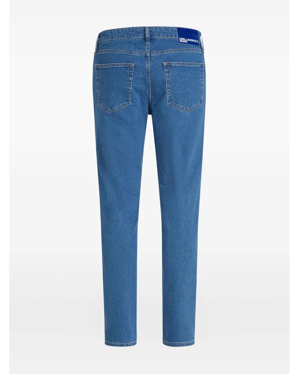 Jean À Patch Logo Karl Lagerfeld pour homme en coloris Blue