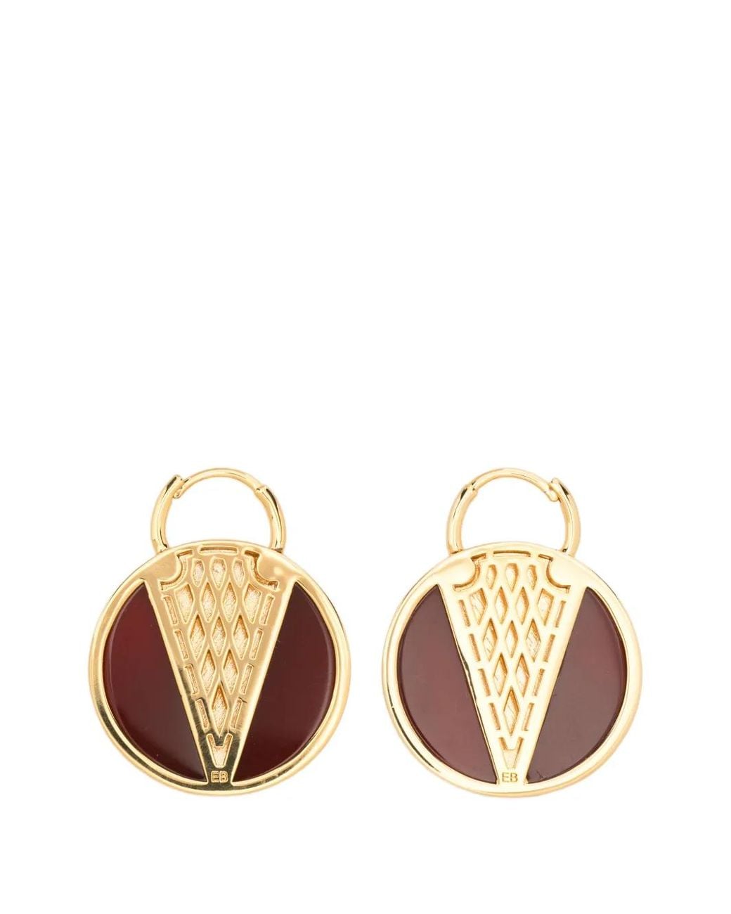 Eddie Borgo Metallic Carnelian Earrings