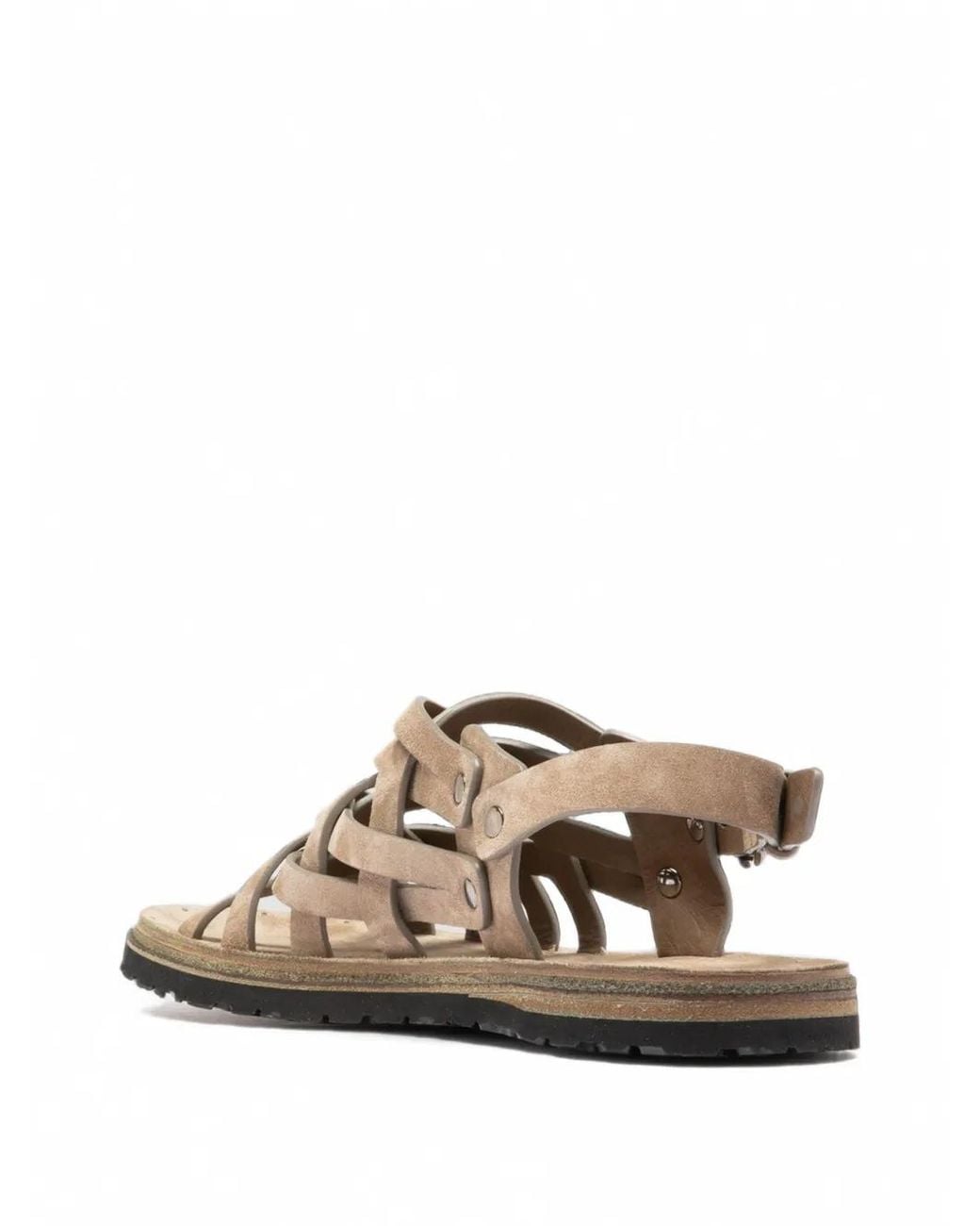 Officine Creative White Chios Woven Leather Sandals for men
