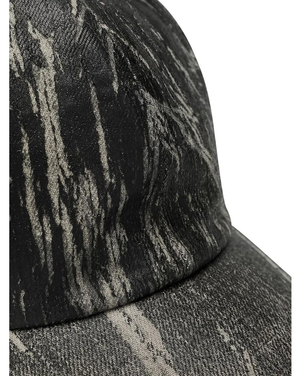 Rick Owens Gray Patterned Baseball Cap for men