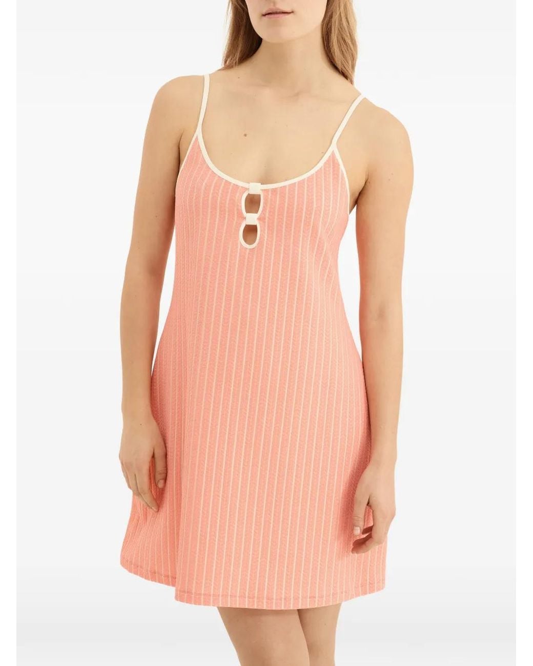 Eres Pink Vitality Cut-Out Mini Dress