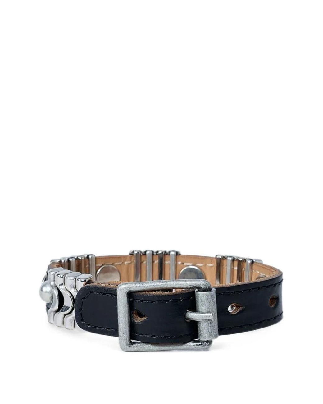 Our Legacy Black Wave Bracelet Chromexcel-Leather