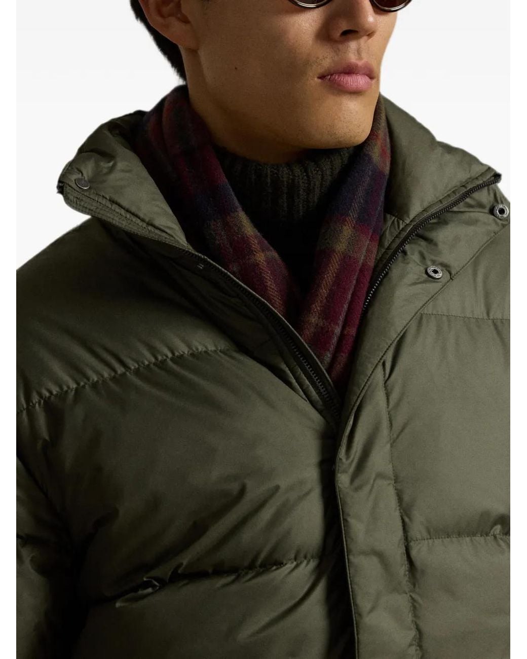 Polo Ralph Lauren Green Quilted Padded Coat for men