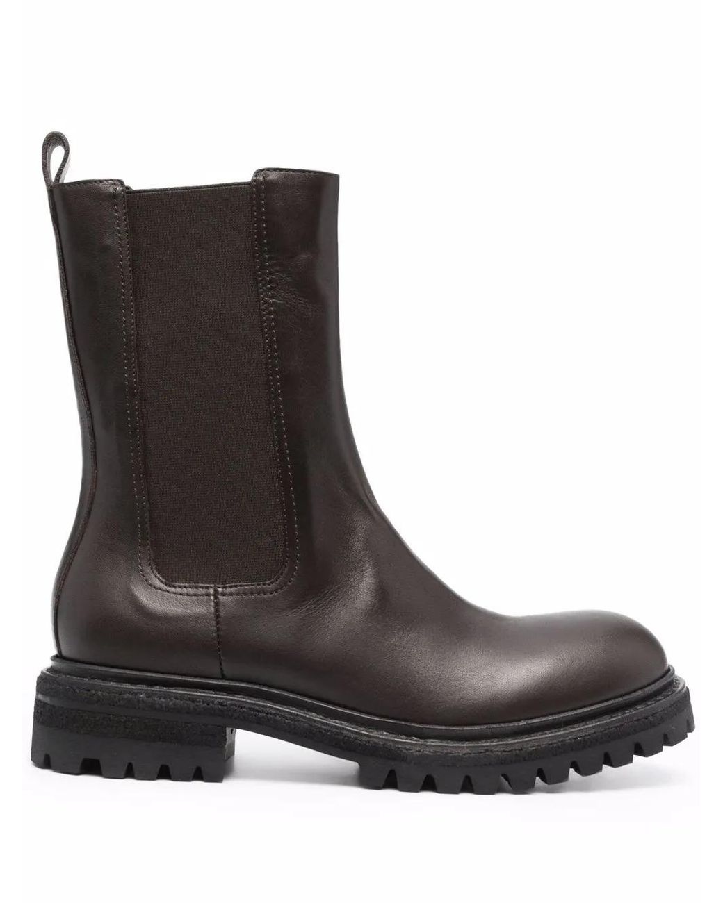 Roberto Del Carlo Brown Chunky Leather Boots