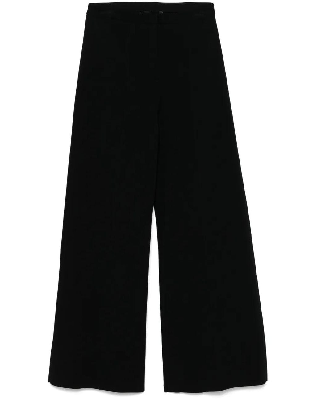Theory Black High-Waisted Trousers