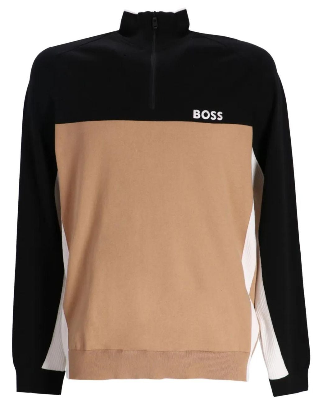 Boss Black Colour-Block Sweatshirt for men