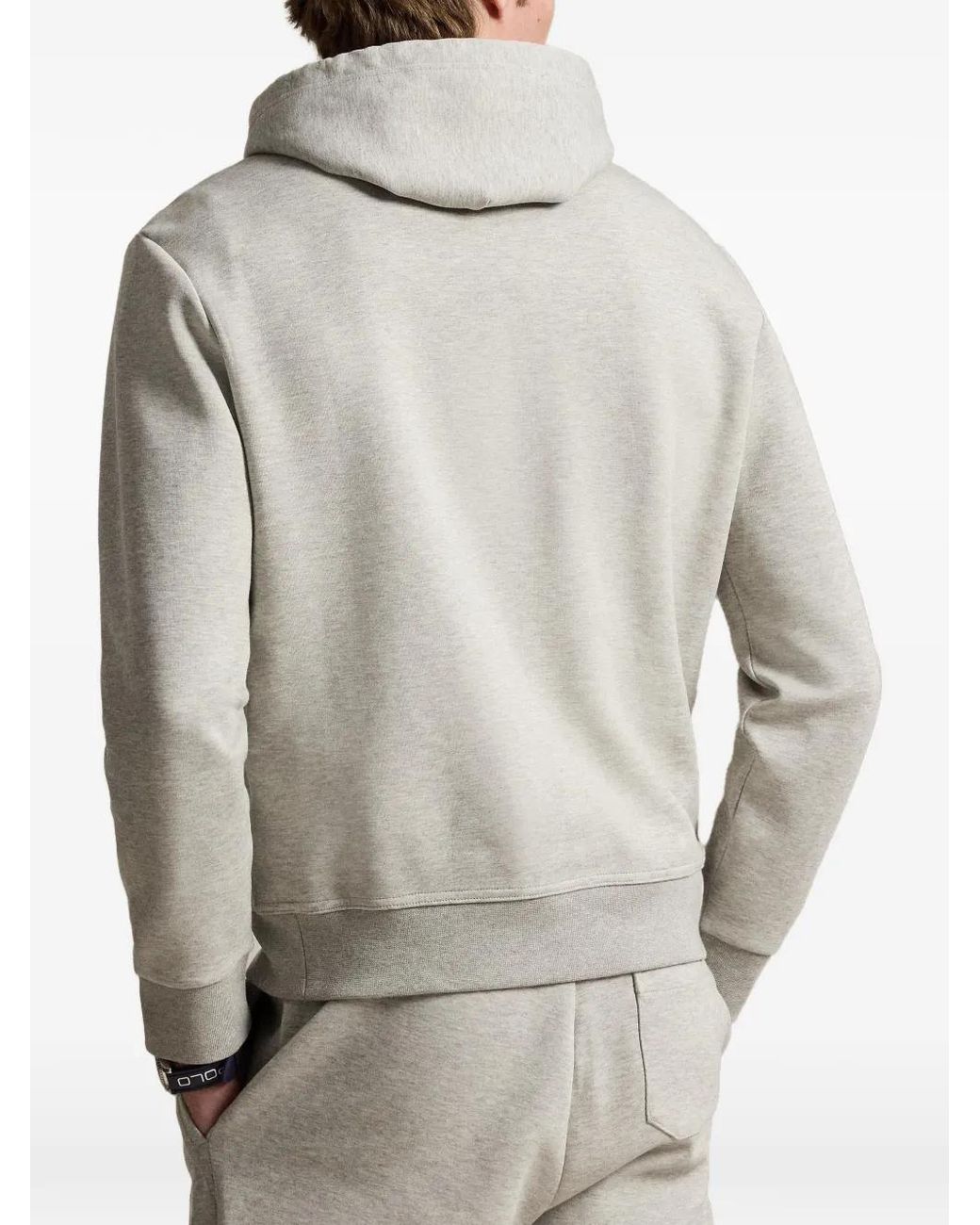 Polo Ralph Lauren Gray Double-Knit Hoodie for men