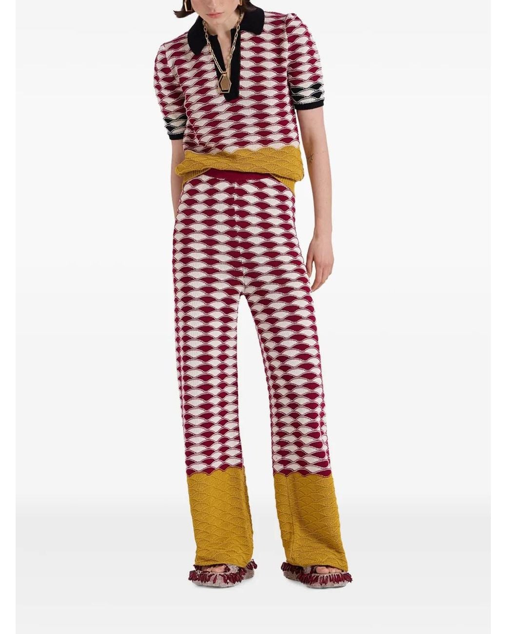 LaDoubleJ Red Sunset Trousers