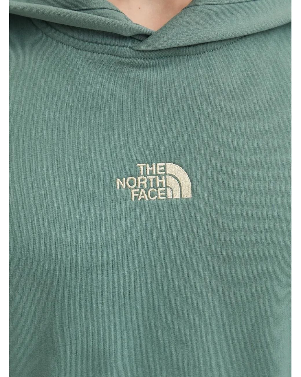 The North Face Green Logo-Embroidery Hoodie for men