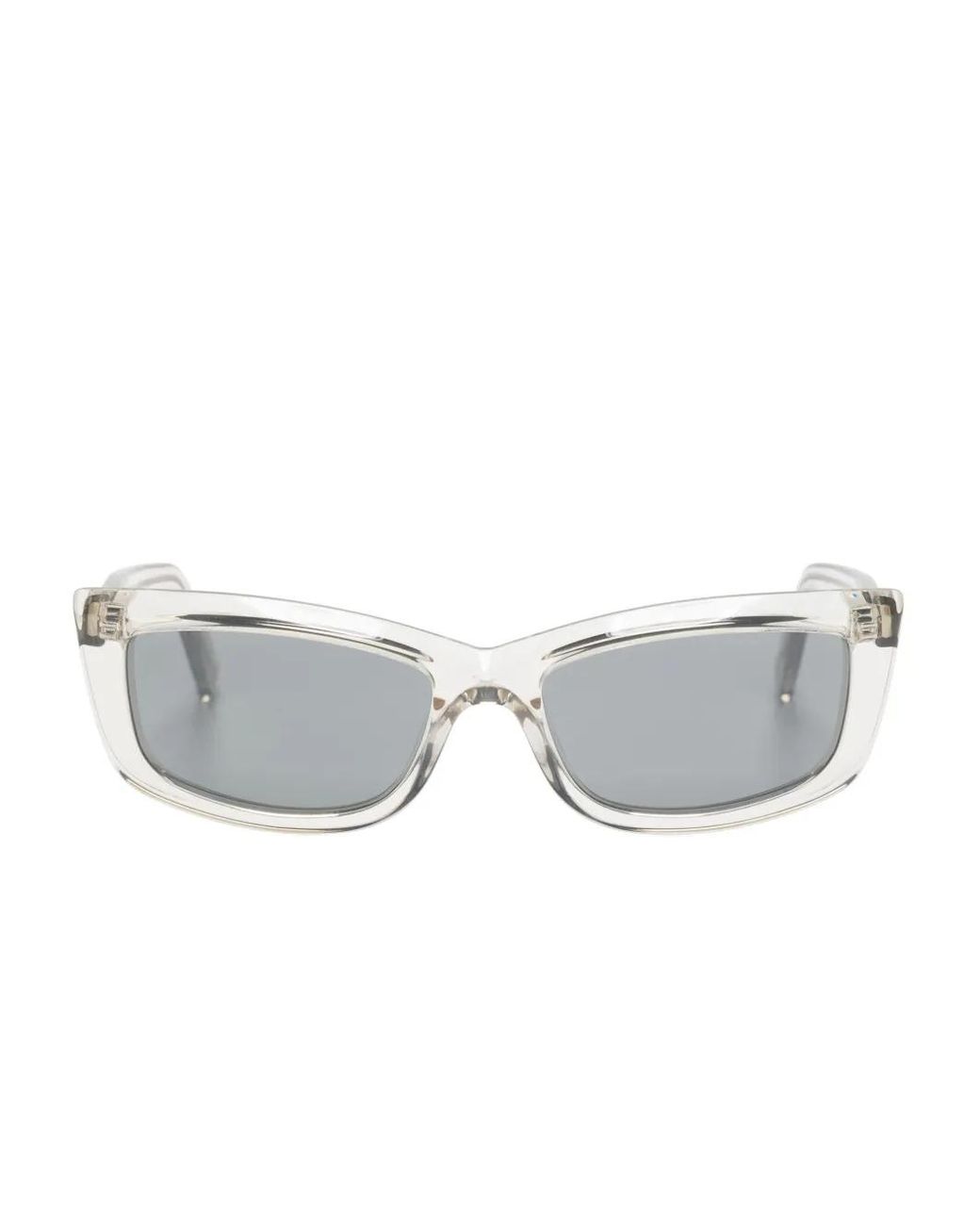 Saint Laurent Gray Sl658 Rectangle-Frame Sunglasses