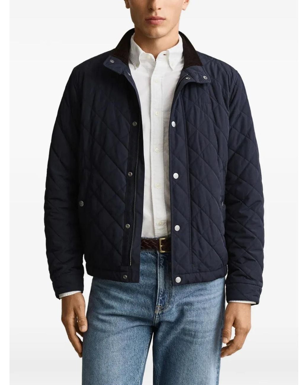 Gant Blue Veste À Design Matelassé for men