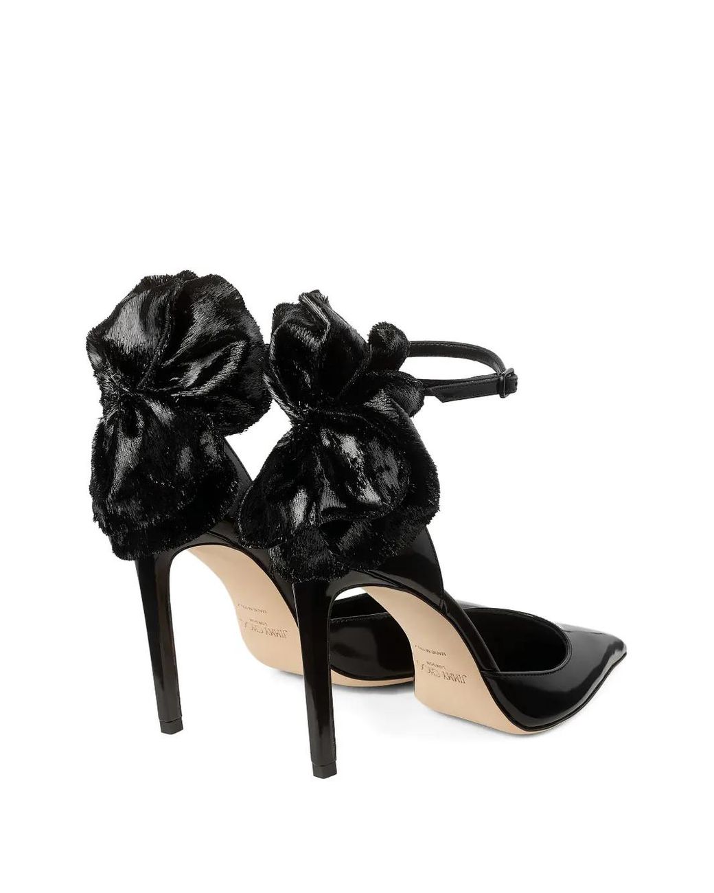 Jimmy Choo Black Marja 100 Leather Pumps