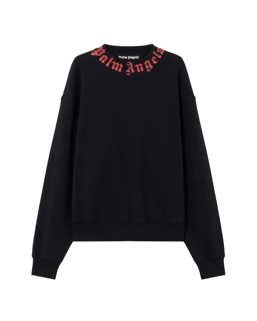 Palm Angels Black Logo Sweatshirt for men