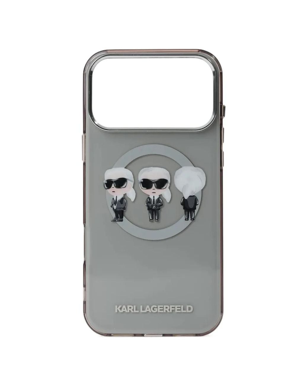 Karl Lagerfeld Gray Ikon Trio Iphone 17 Pro Max Case