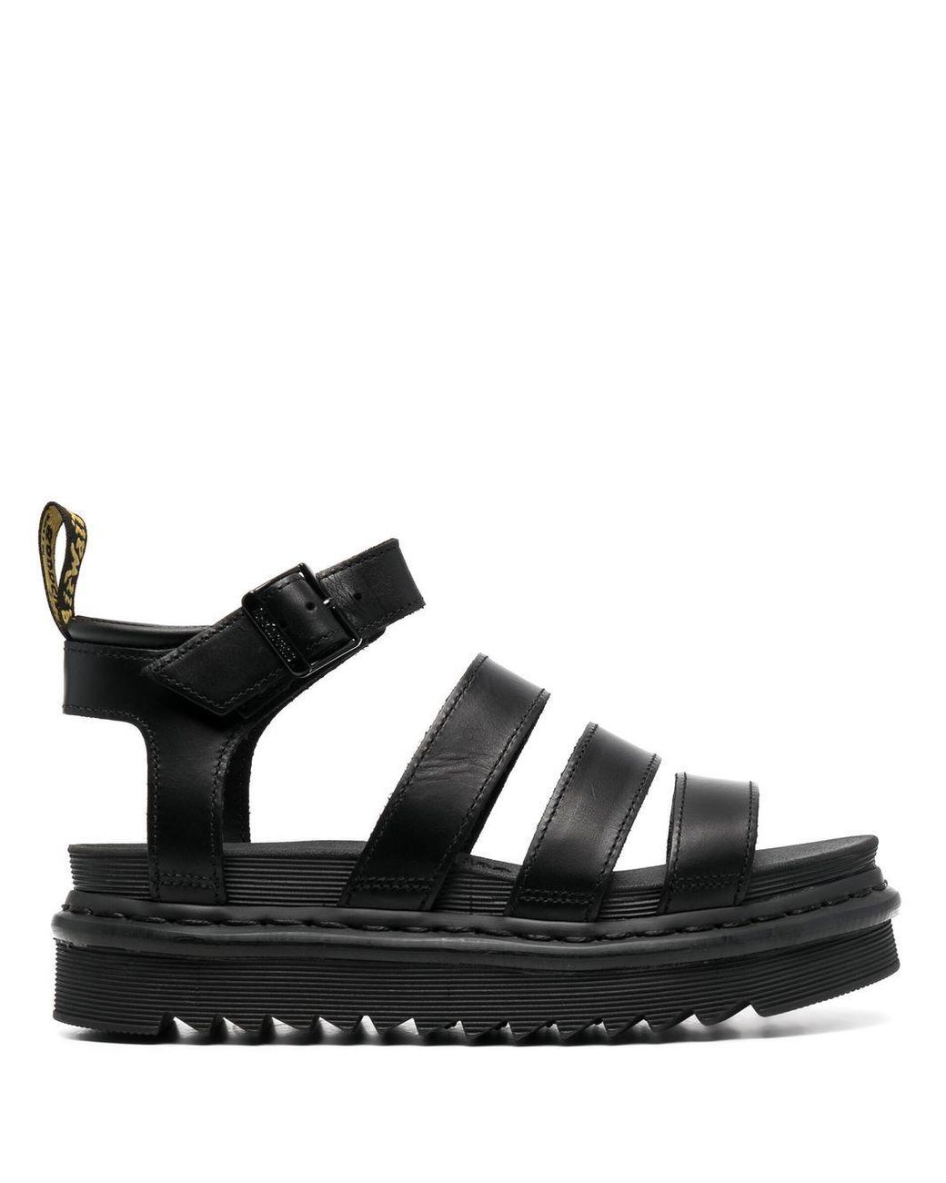 Dr. Martens Multistrap Leather Sandals in Black for Men Lyst UK