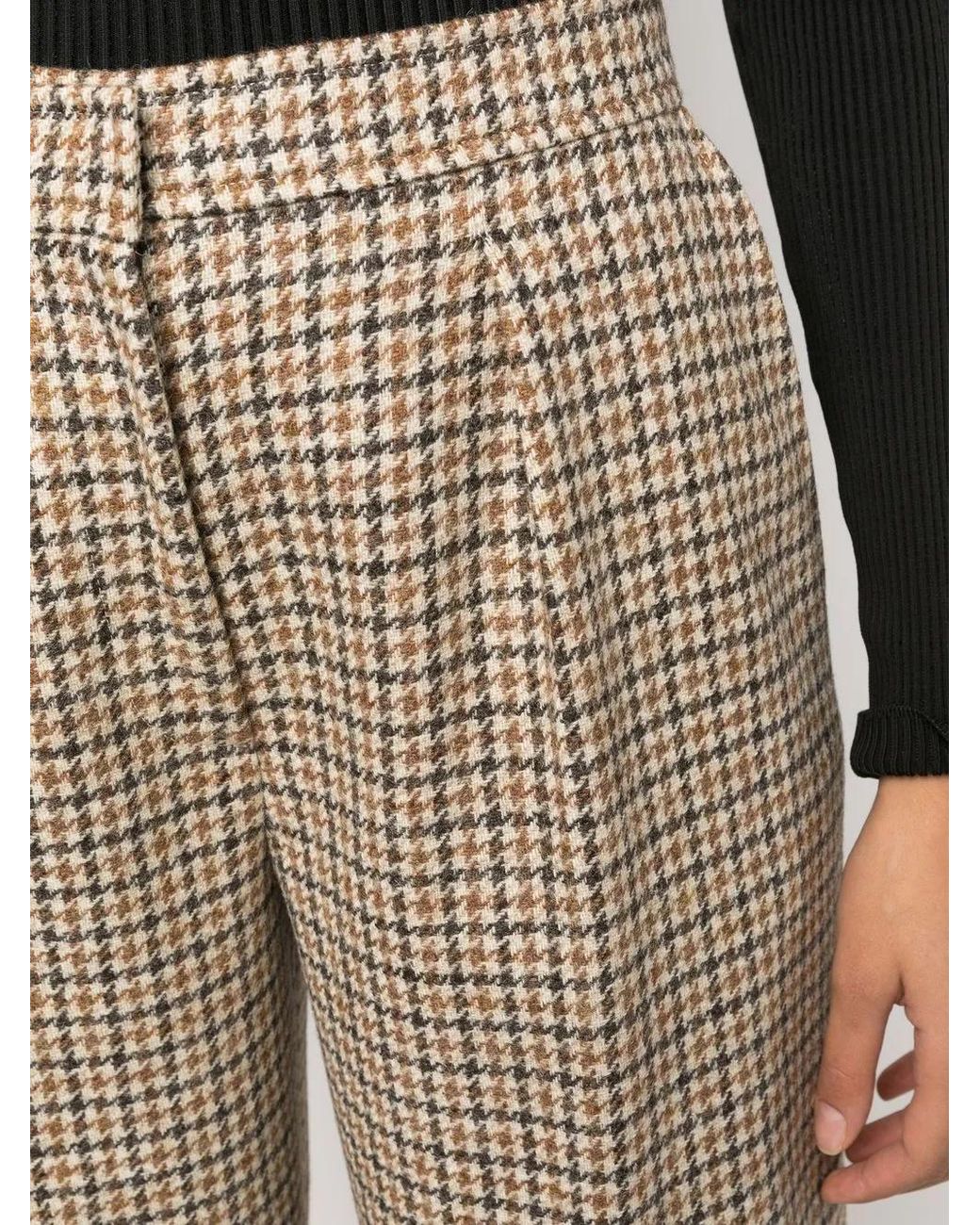 Palm Angels Brown Wool Trousers
