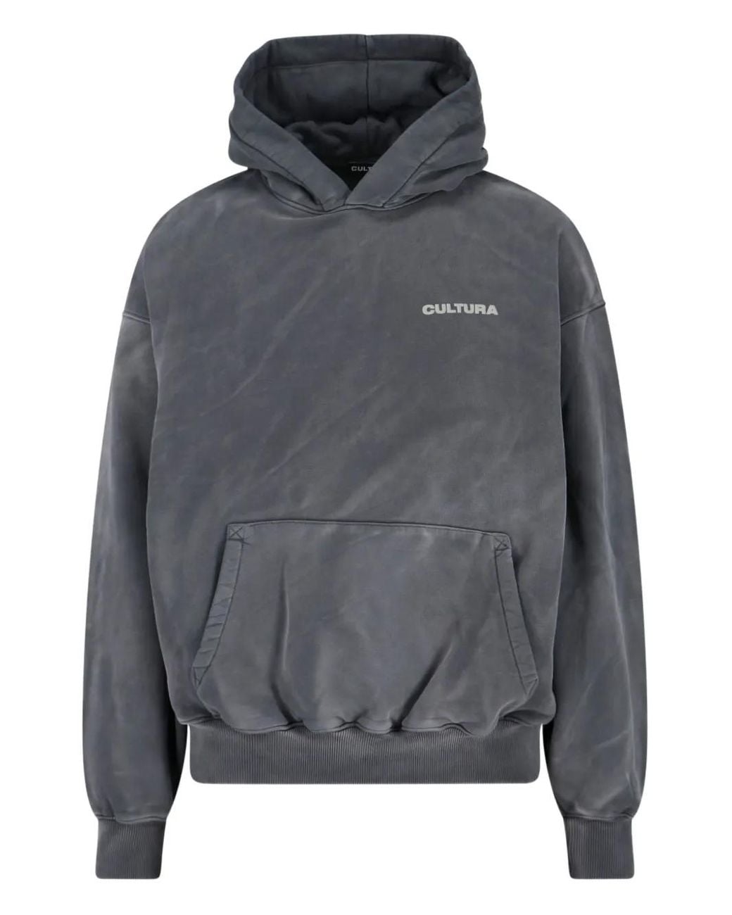 Cultura Gray Logo Hoodie for men