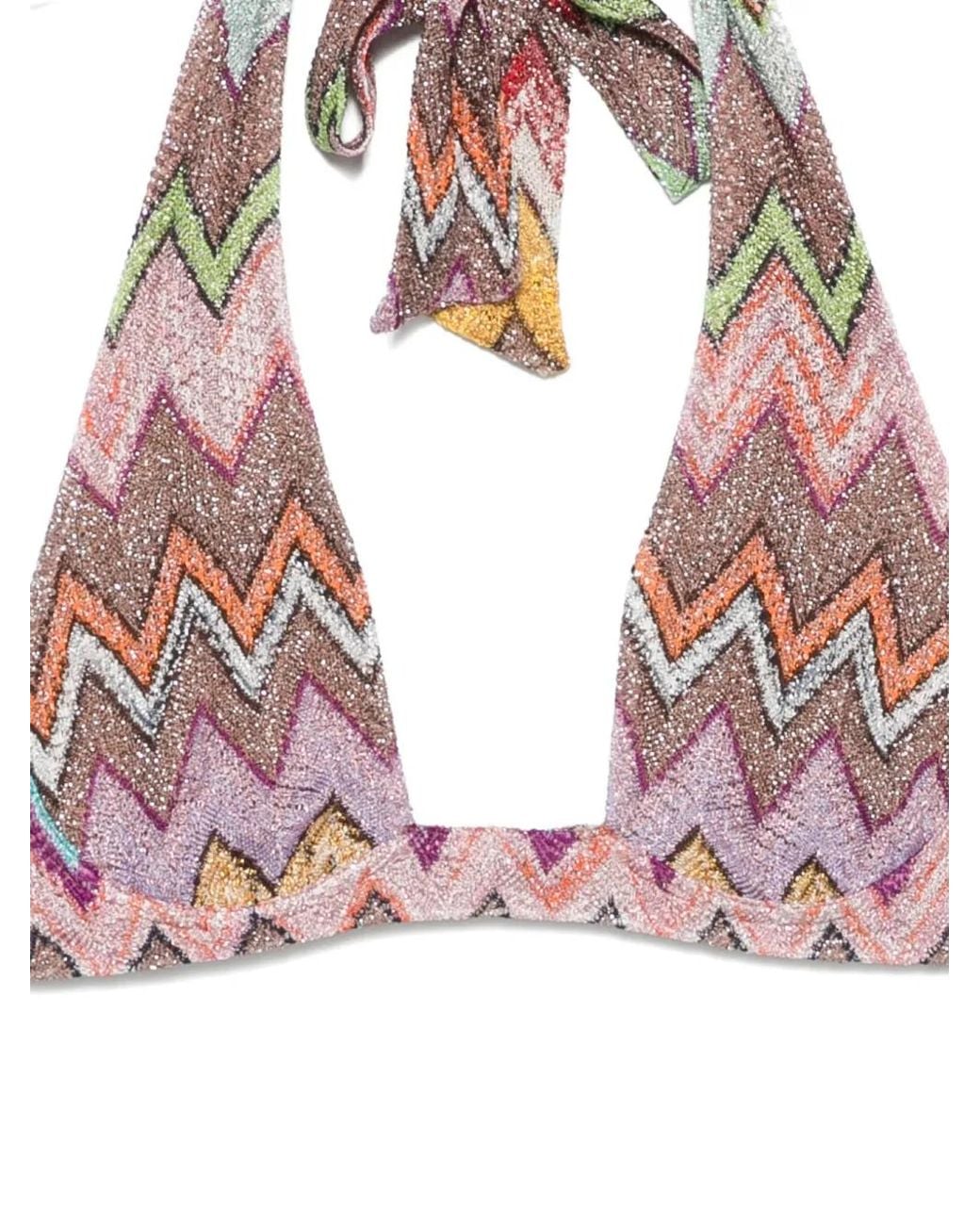 Missoni White Zig Zag Bikini Set