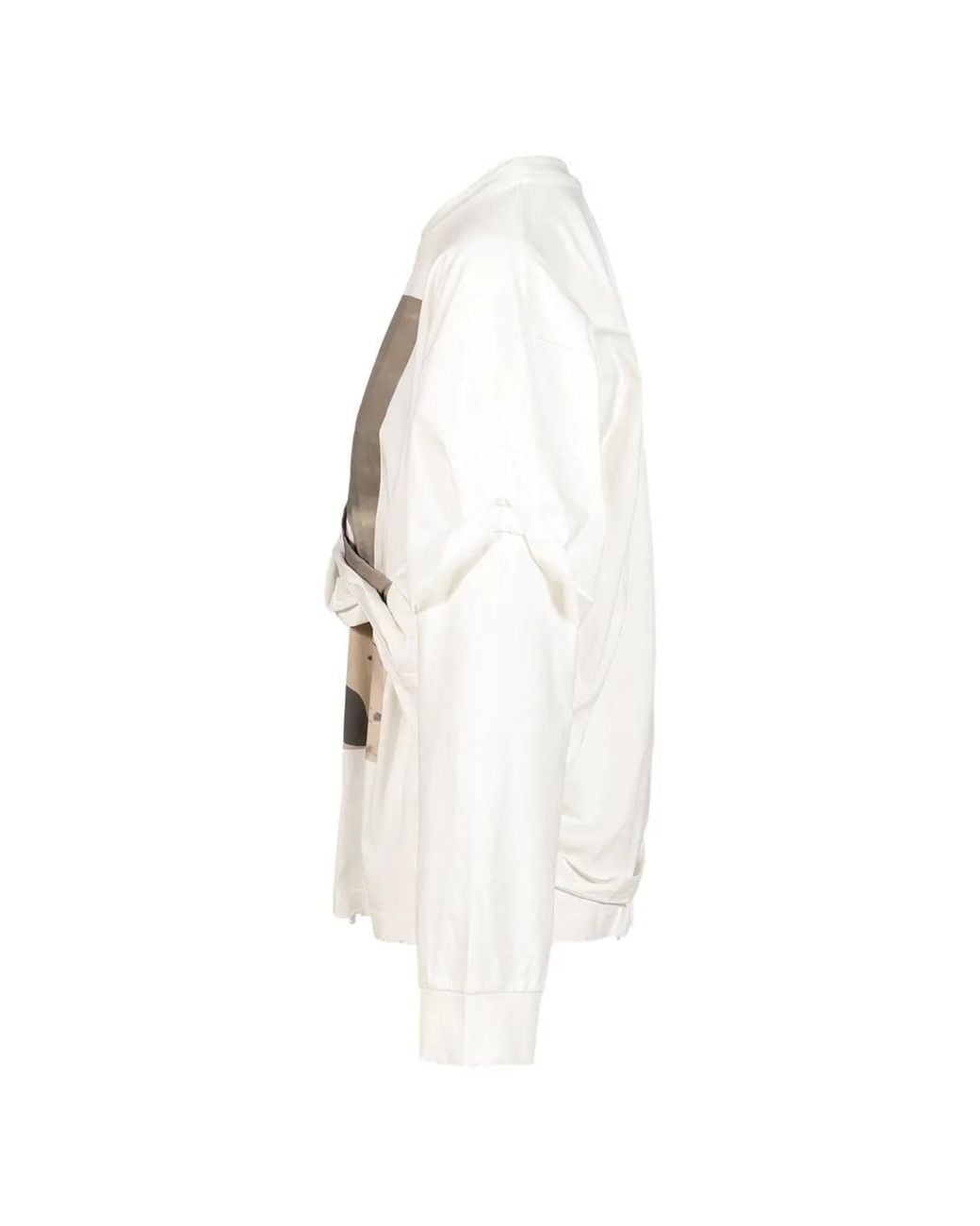 Natasha Zinko White Family Distressed Double-Layer T-Shirt