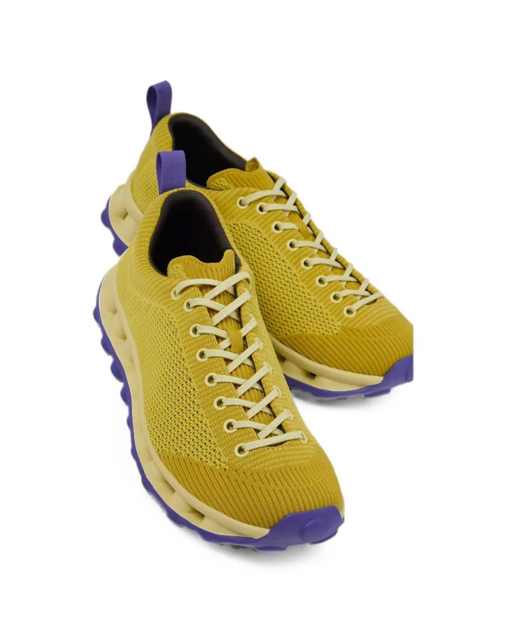 Sunnei Yellow Pelotissima Knit Sneakers