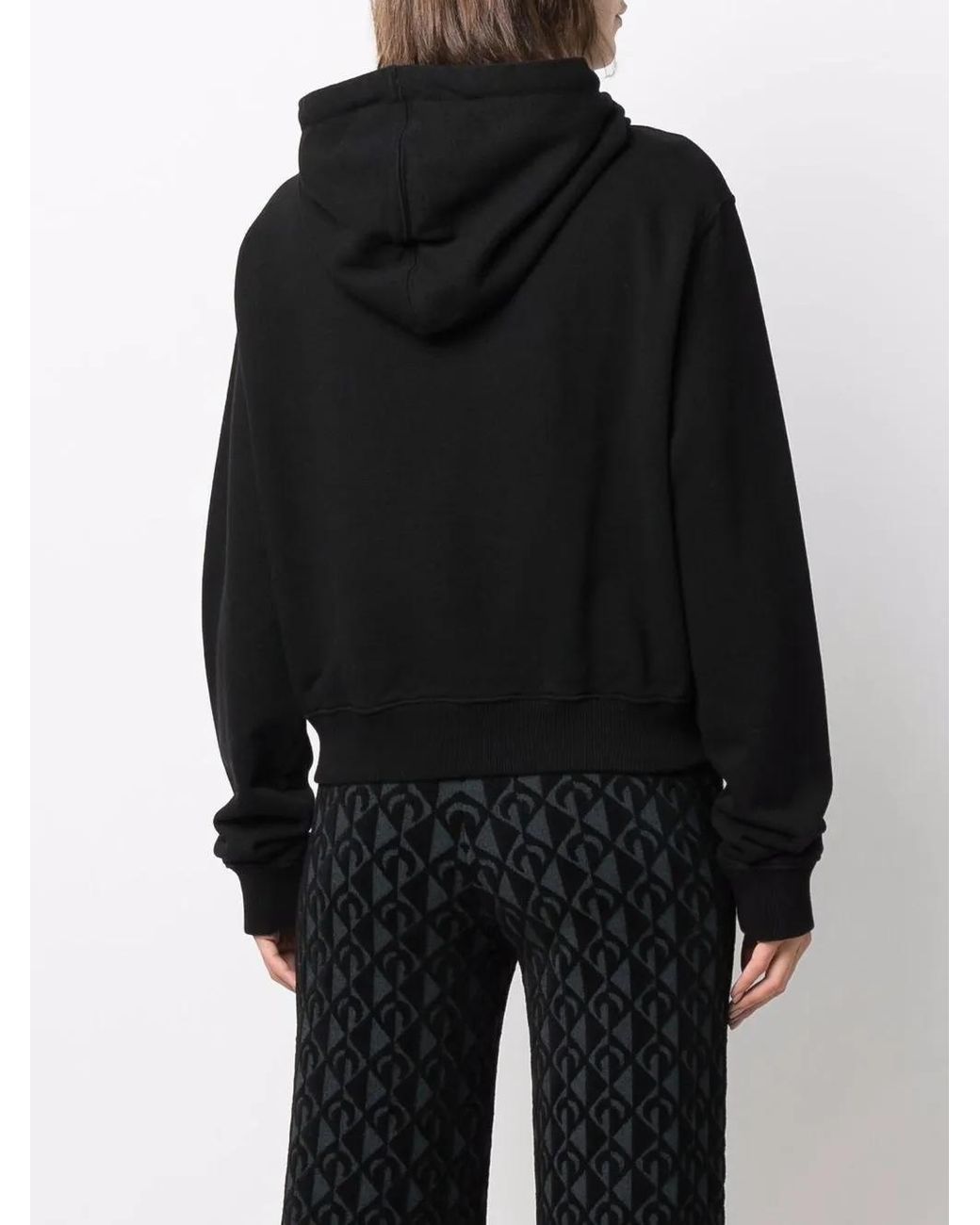 Off-White c/o Virgil Abloh Black Logo-Print Hoodie