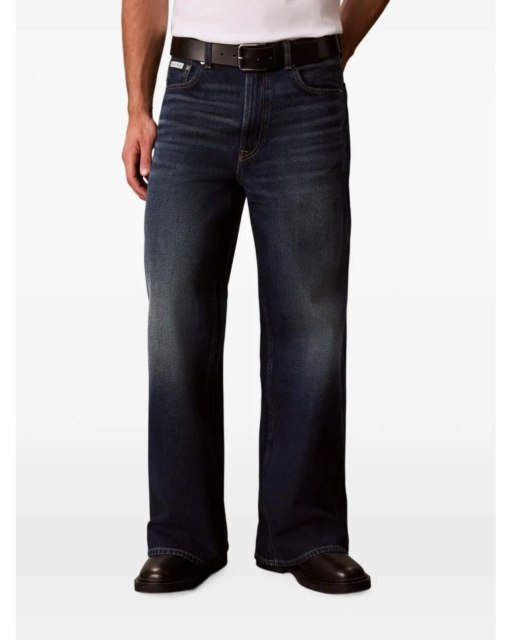 Calvin Klein Blue Jean À Effet Délavé for men