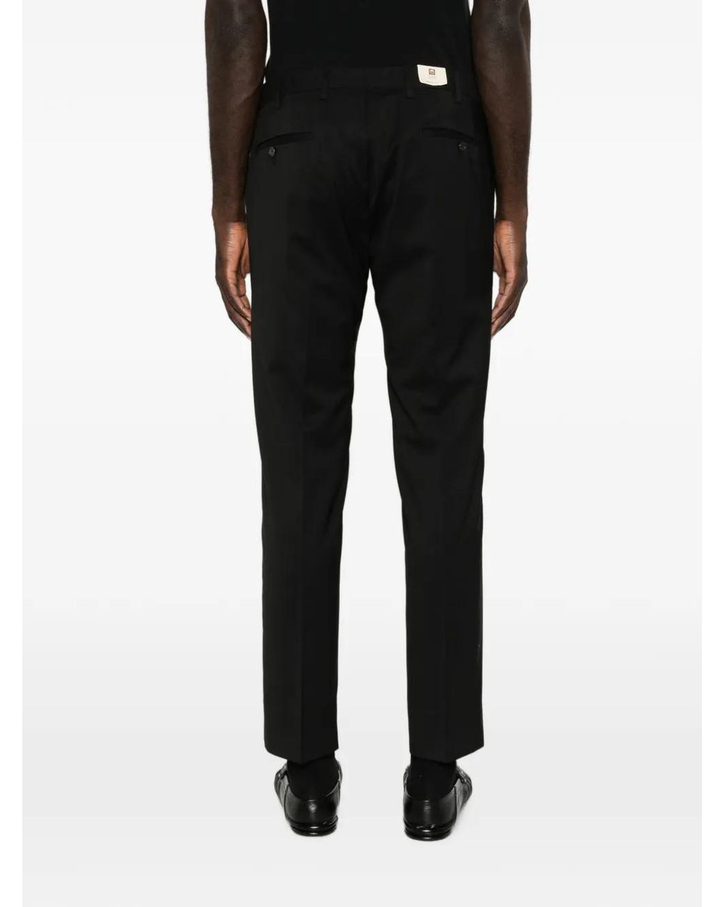 Briglia 1949 Black Straight-Leg Tailored Trousers for men