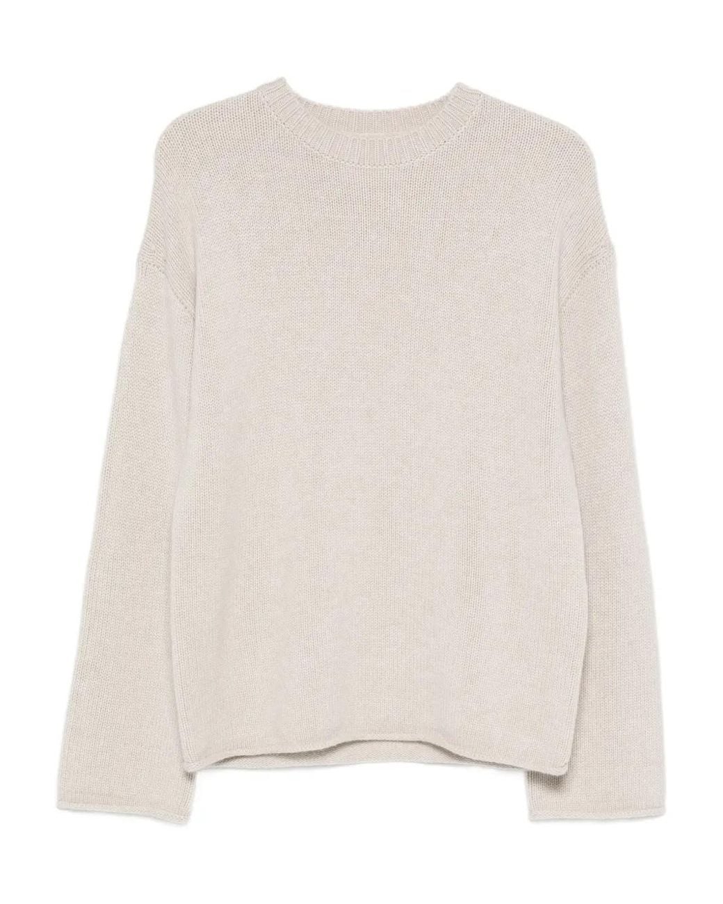 Lisa Yang Natural Kristy Crew Neck Sweater