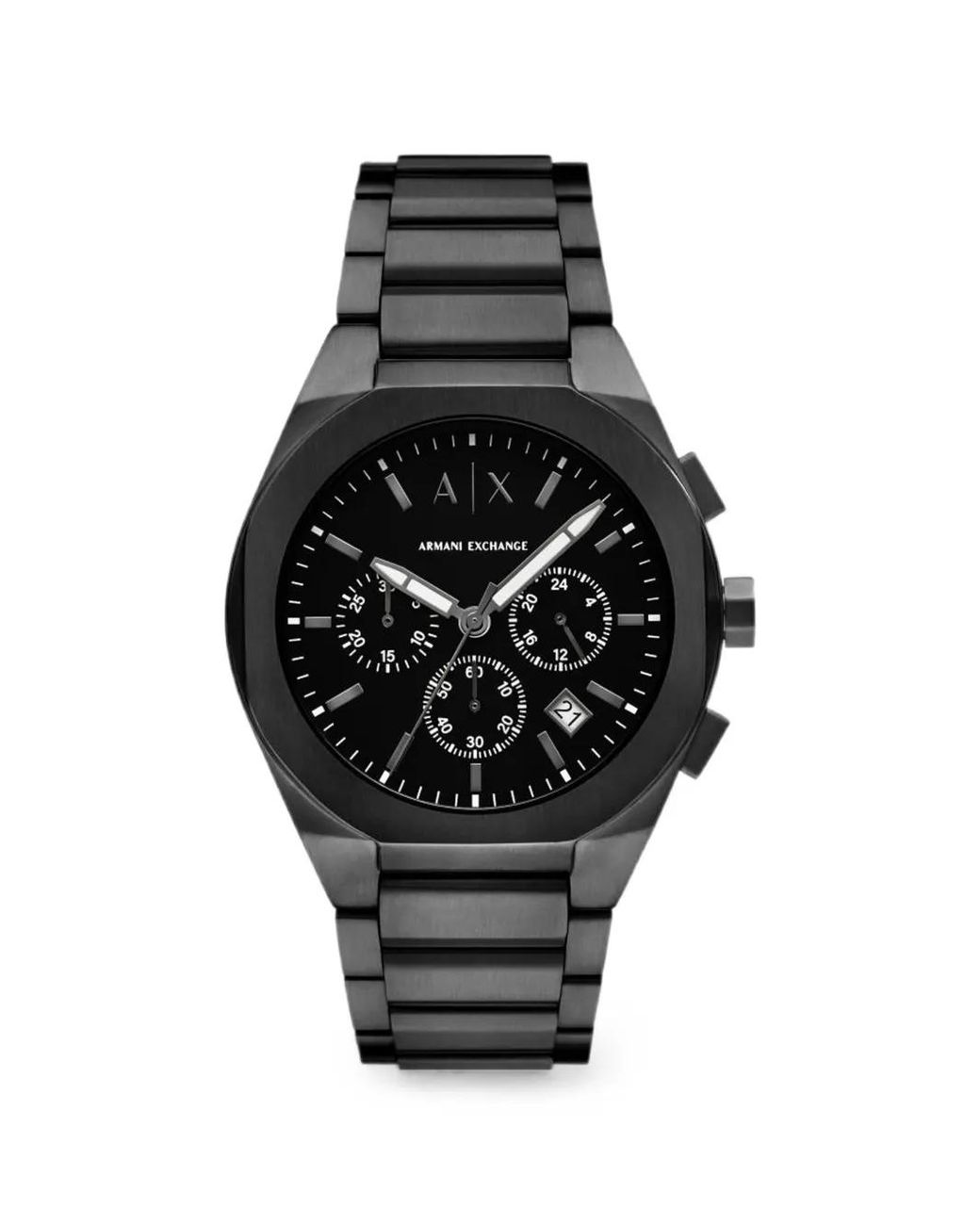ARMANI EXCHANGE Black Montre Mm Ronde for men