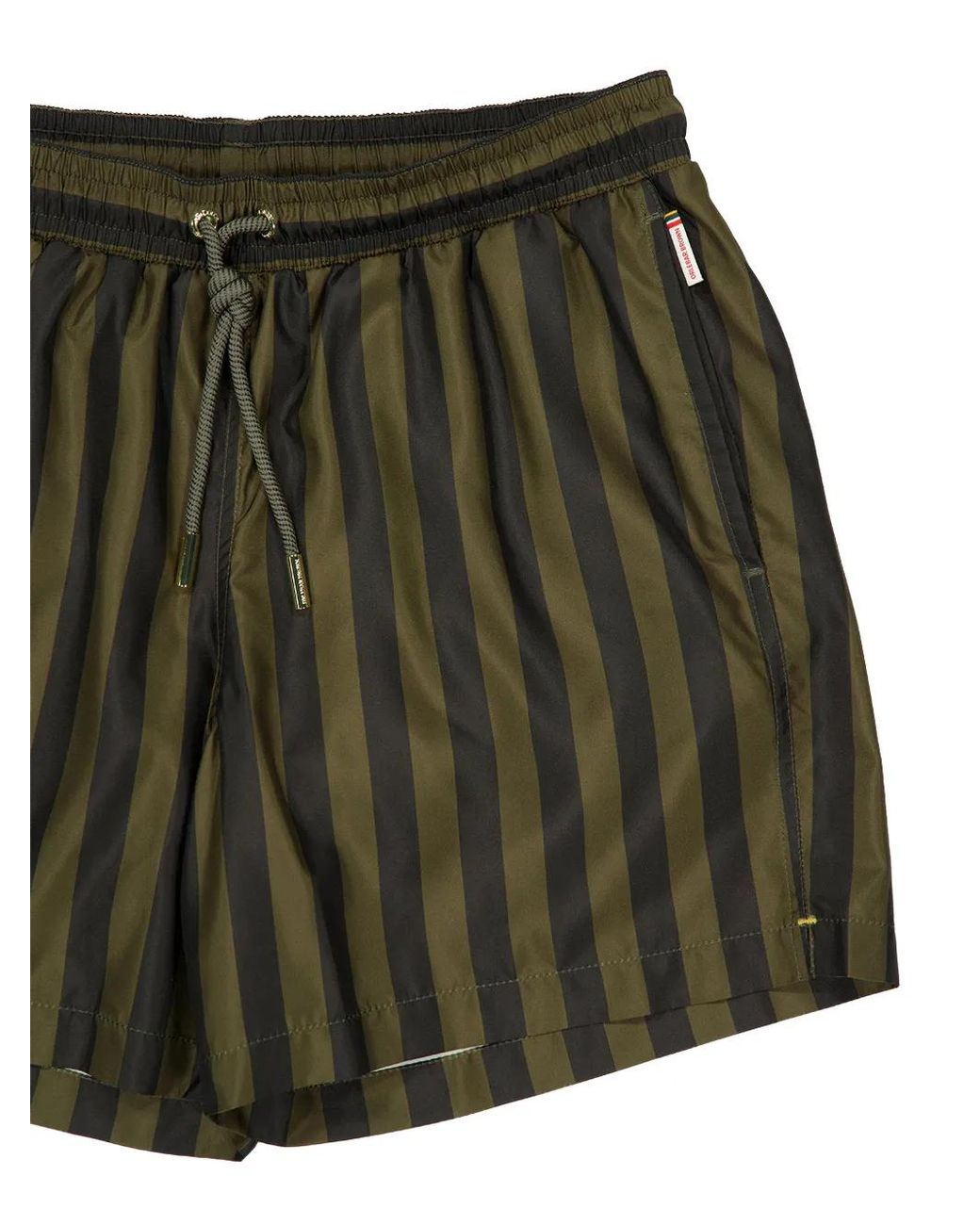 Orlebar Brown Green Boxer Stripe-Pattern Swim Shorts for men