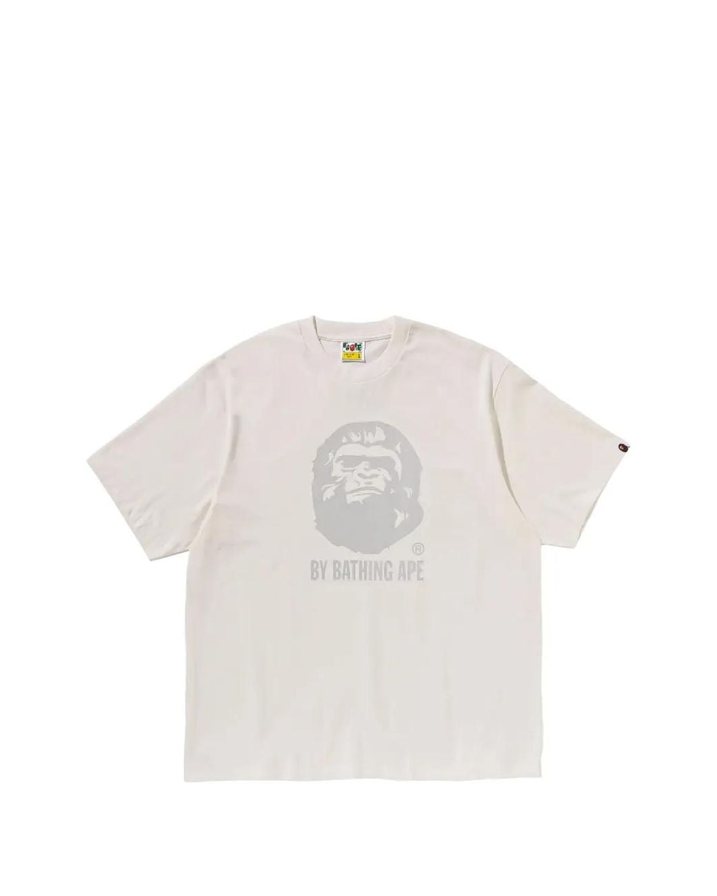 A Bathing Ape White Logo-Print Relaxed-Fit T-Shirt for men