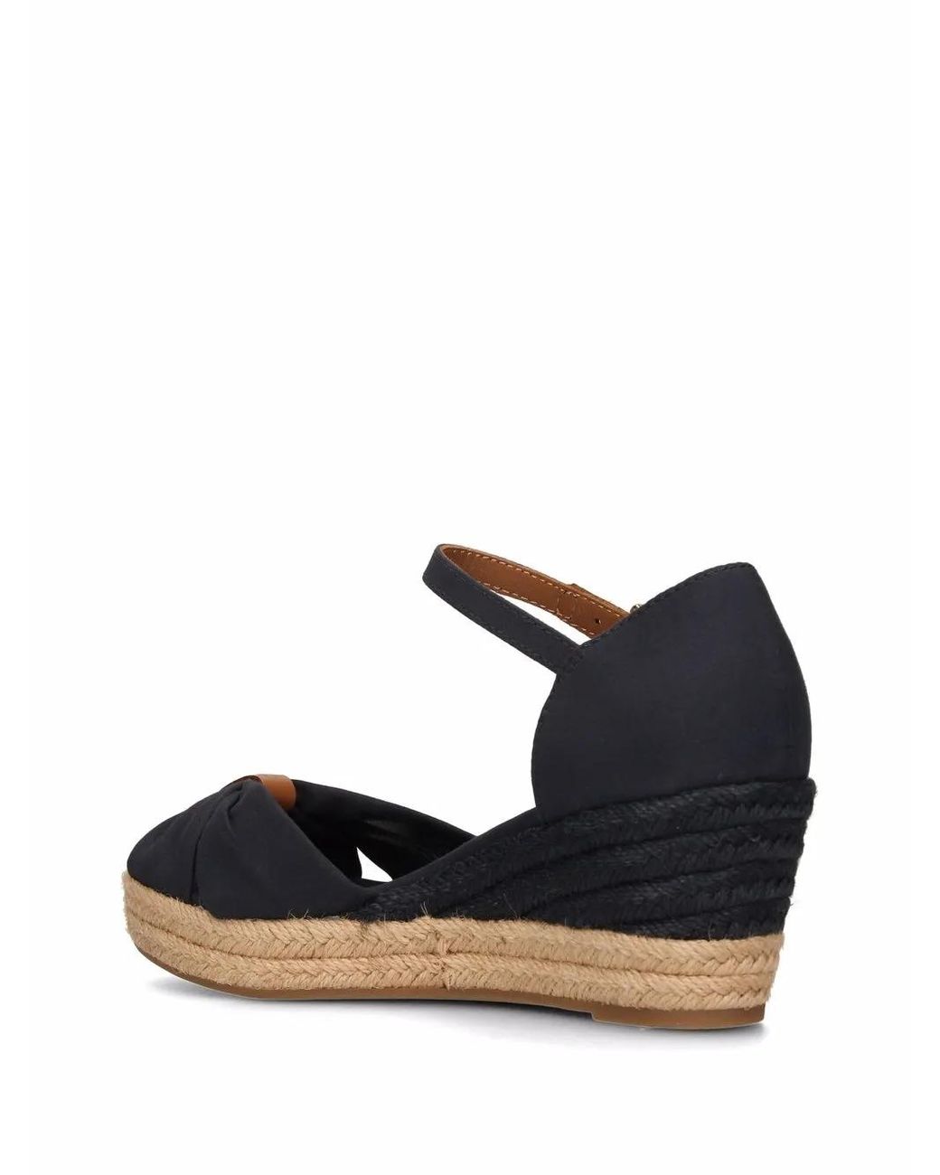 Tommy Hilfiger Blue Opened-Toe Wedge Espadrilles