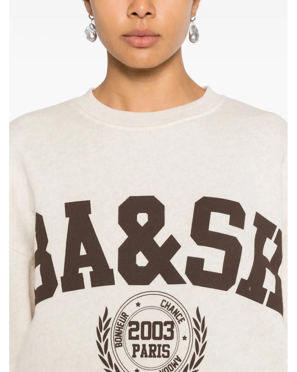 Ba&sh Natural Sweat À Logo