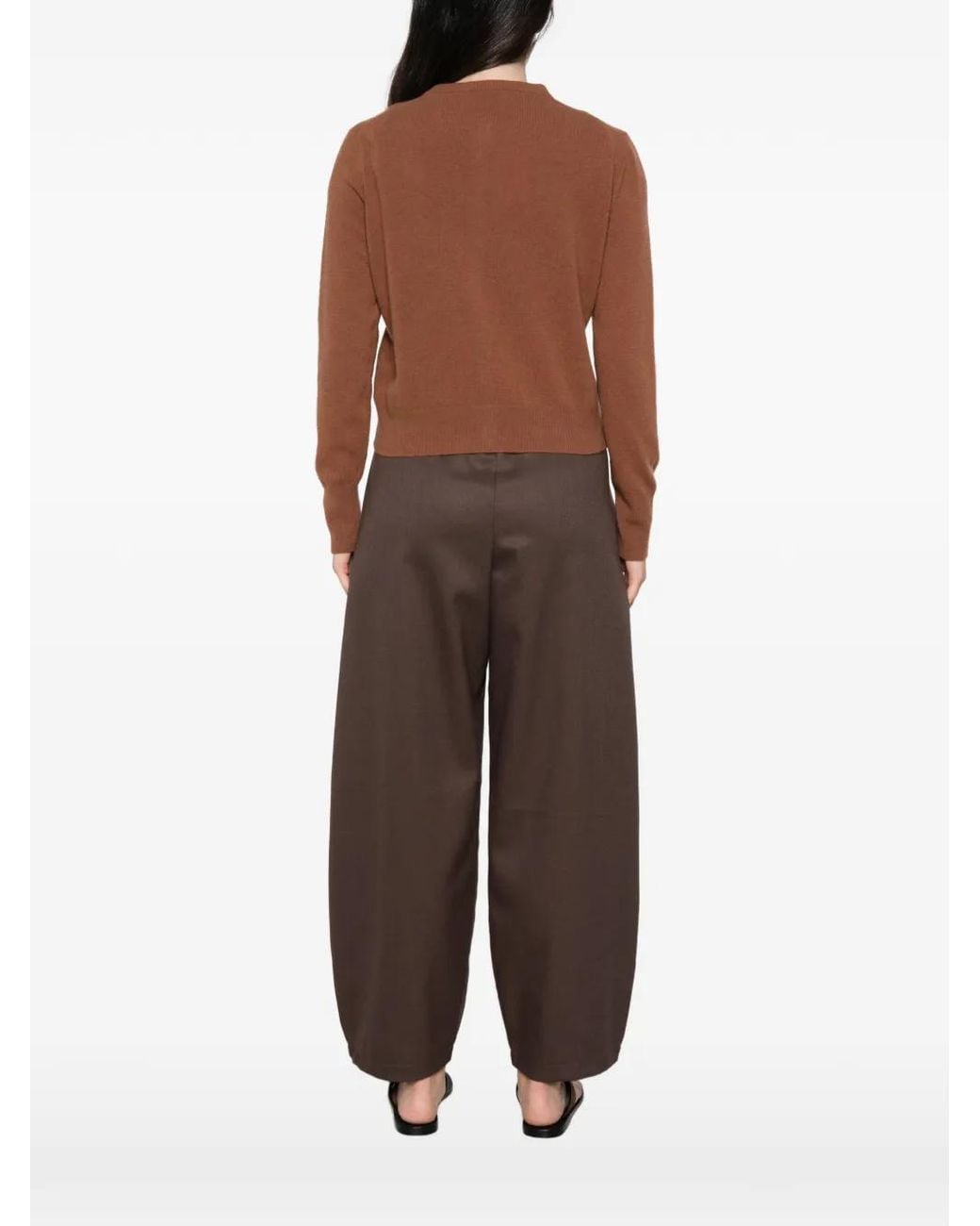 Daniele Fiesoli Brown Button-Up Knitted Cardigan