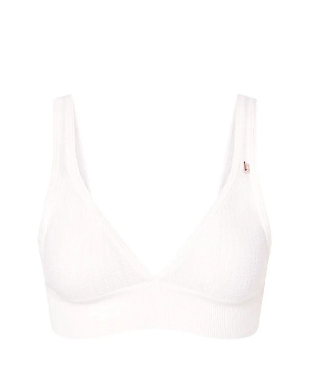 Liu Jo White Pure Wool Knit Top
