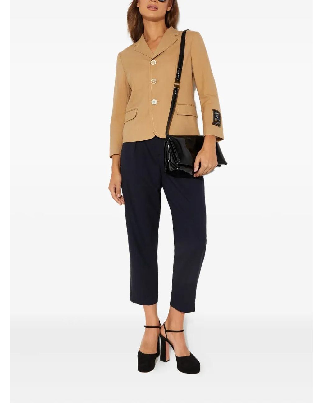 Marni Green Button Logo Blazer