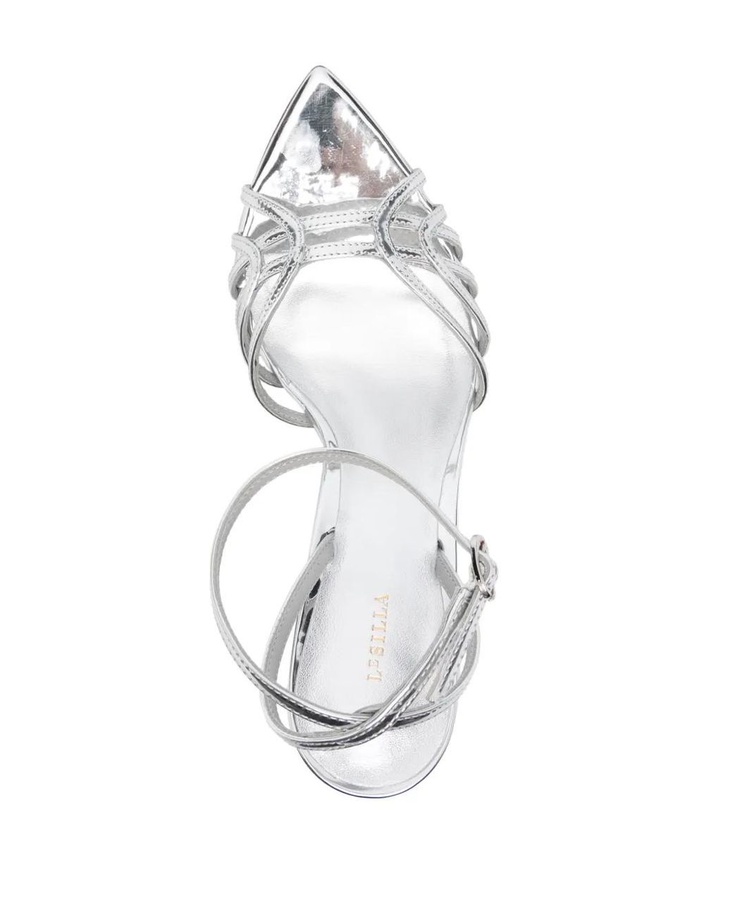 Le Silla White Bella Leather Sandals