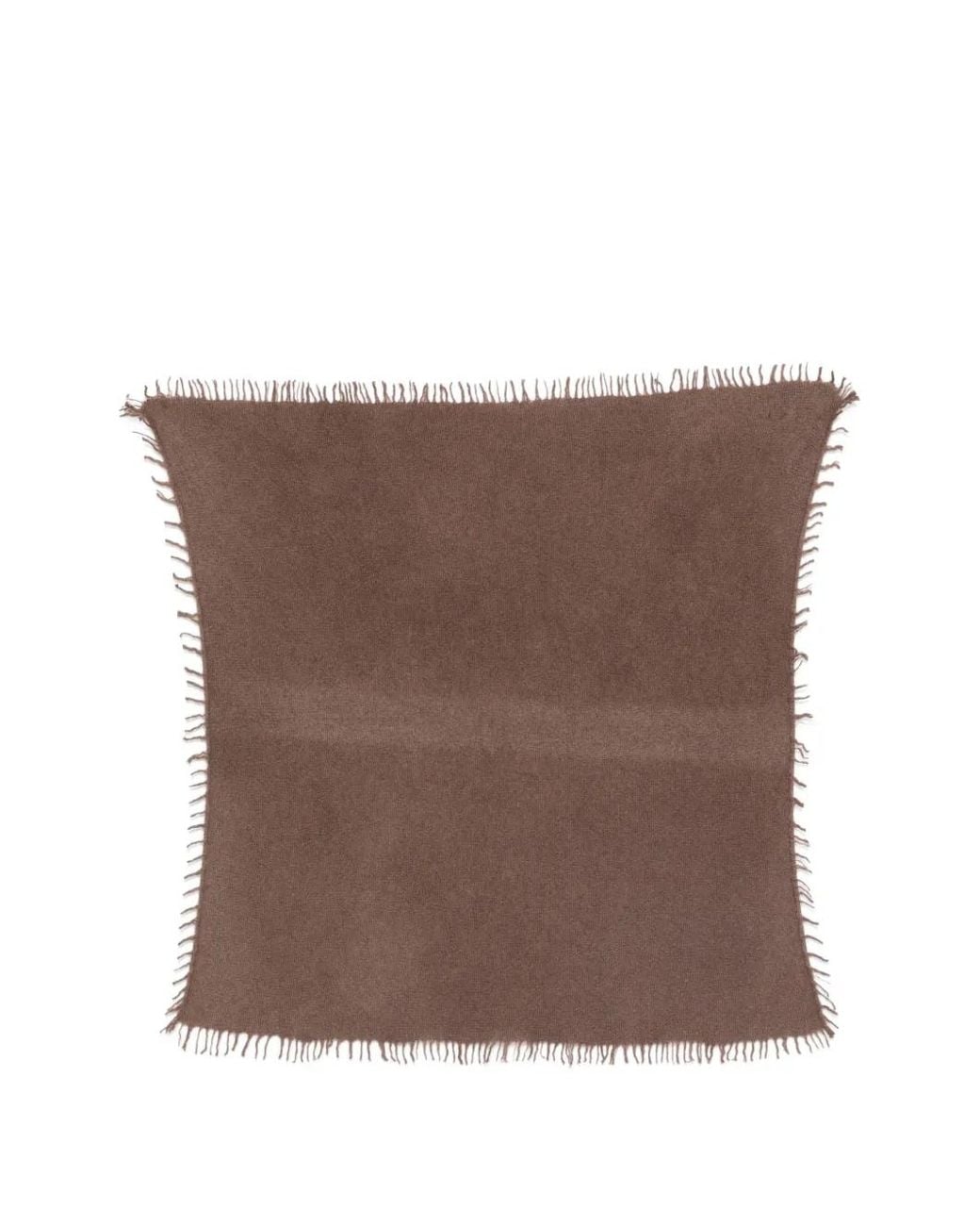 Warm-me Brown Felix Frayed Scarf