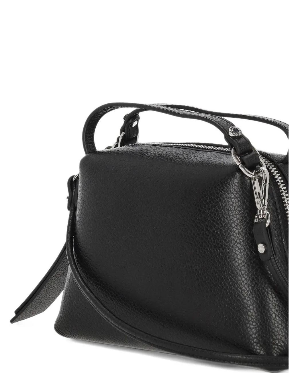 Gianni Chiarini Black Small Alifa Grained-Leather Mini Bag
