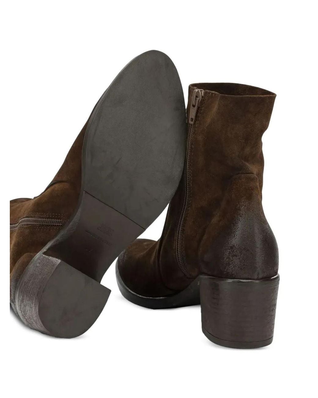 strategia shoes Brown Bottines En Daim