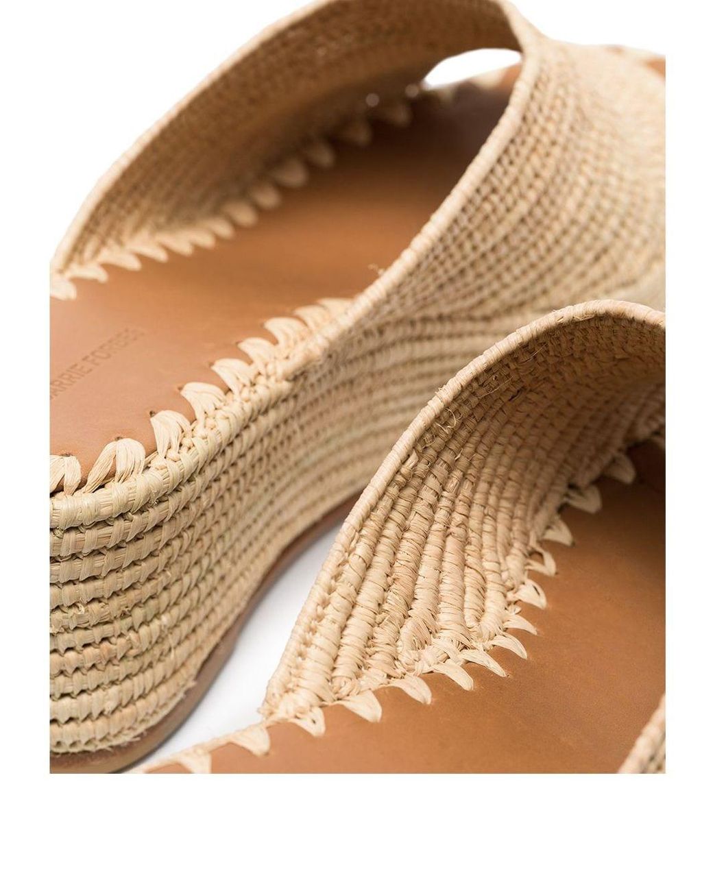Carrie Forbes Leather Karim 20 Raffia Wedge Sandals | Lyst