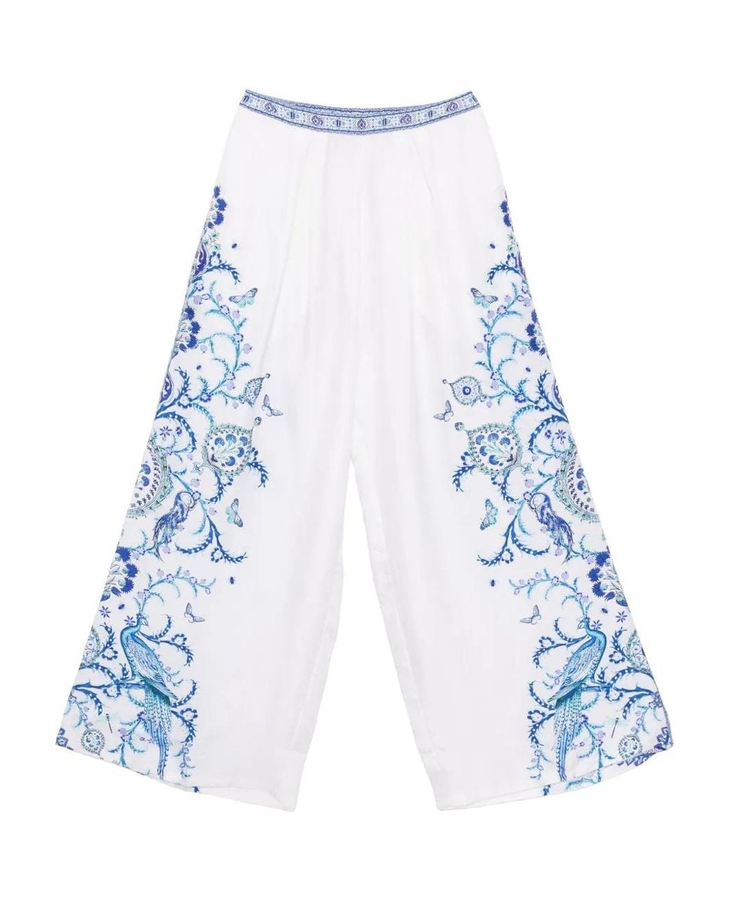Camilla Blue Iznik Lullaby Wide-Leg Pants
