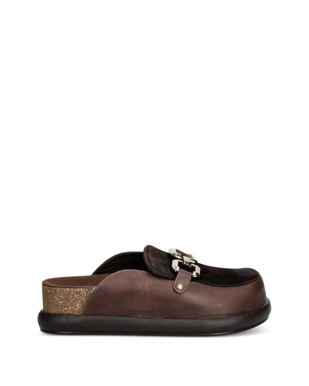 Bohonomad Brown Mules À Détail De Boucle