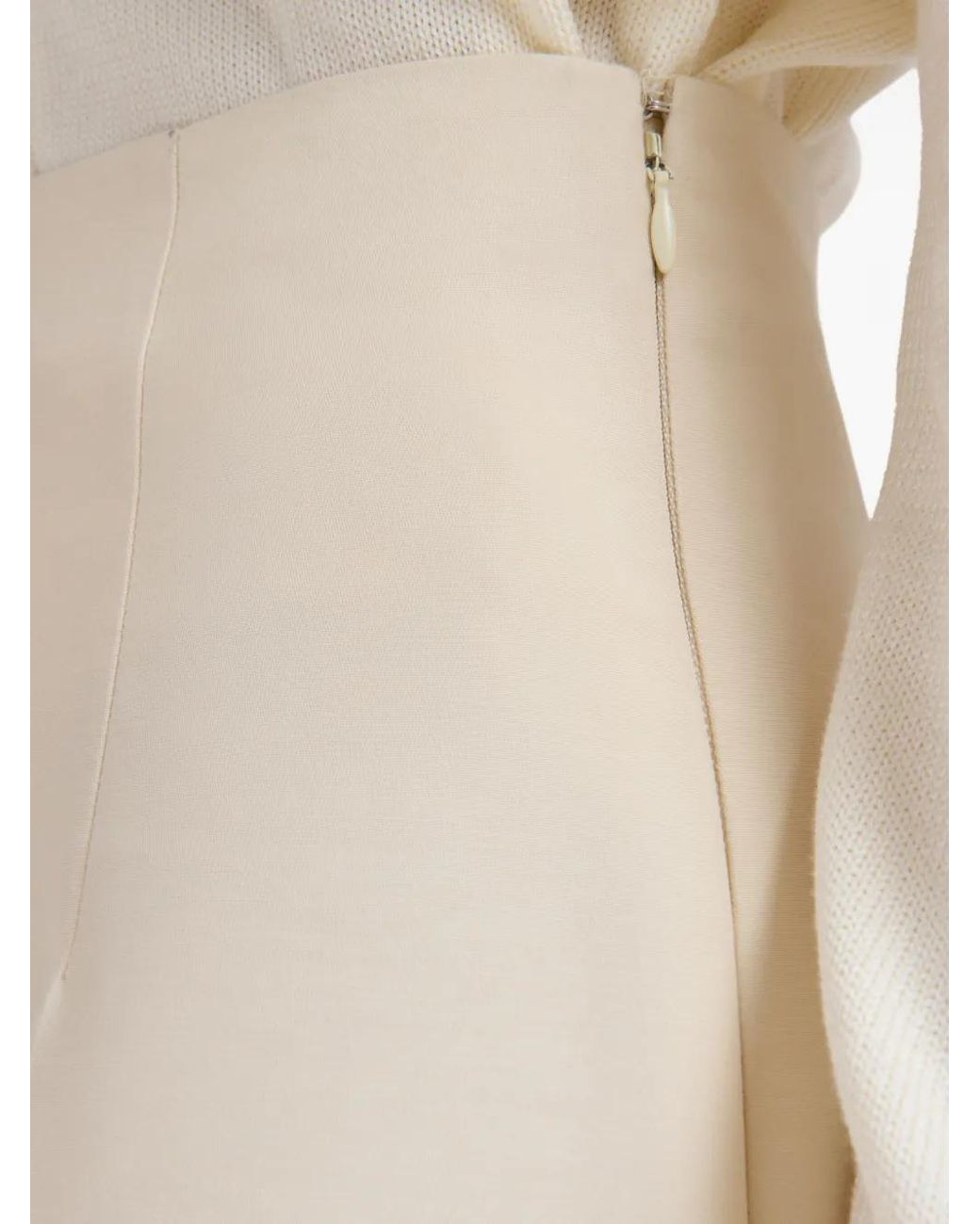 Marni Natural Cropped Trousers