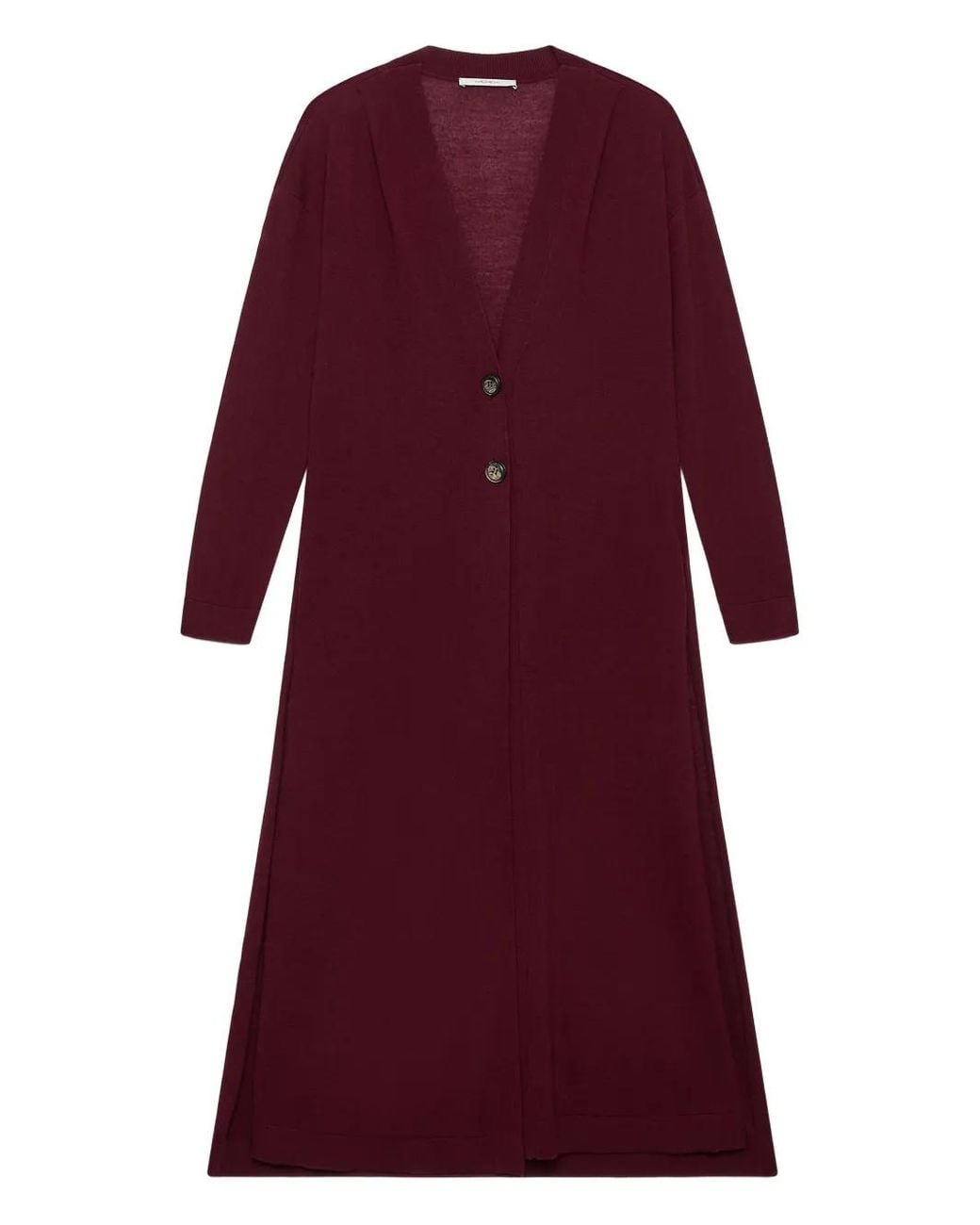 Maliparmi Red Long-Length Cardigan